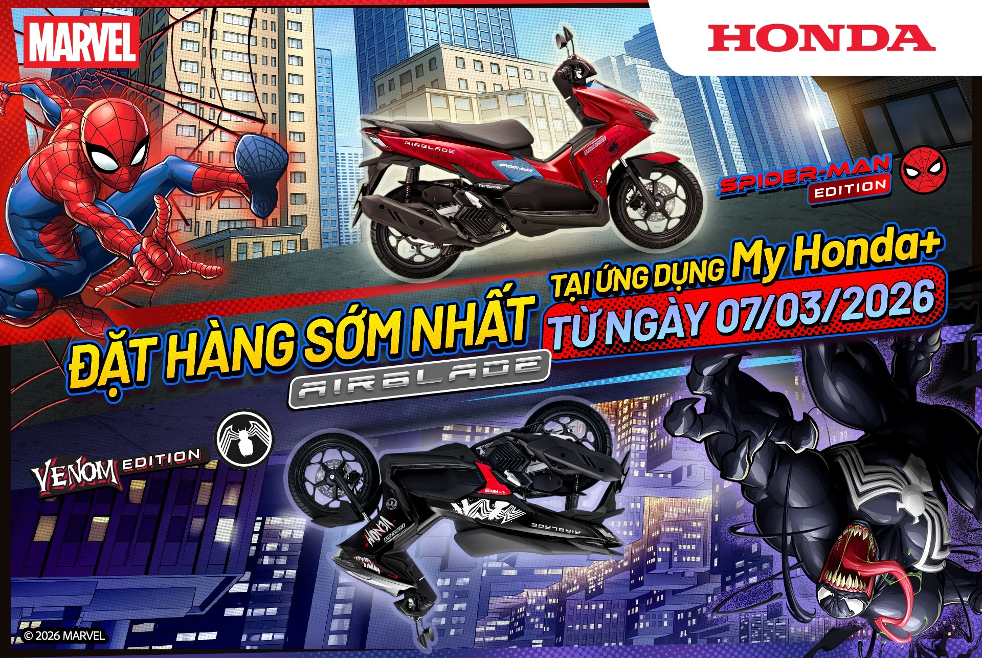 [AIR BLADE X MARVEL] _Hai cá tính, một trời bản lĩnh