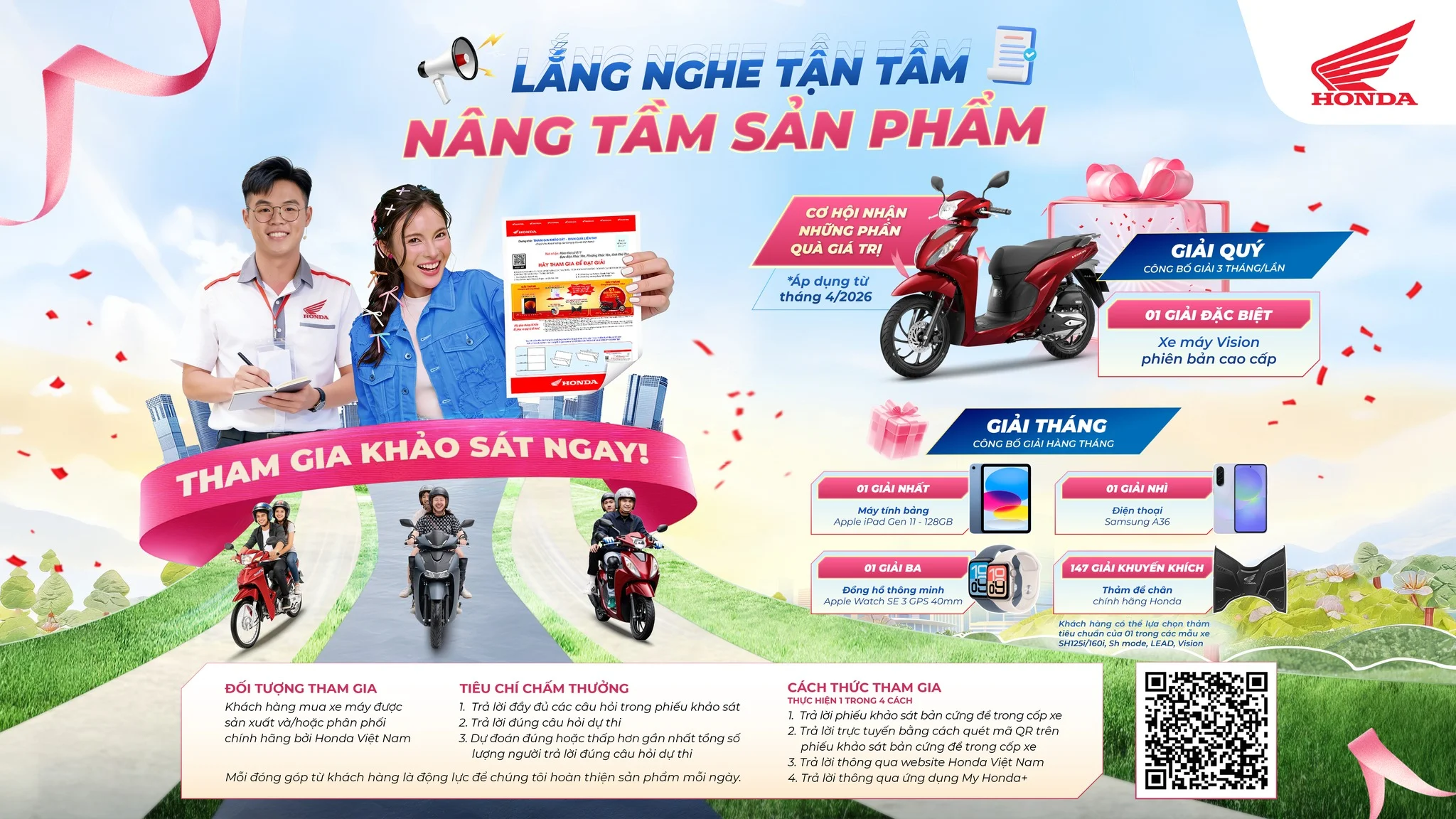 Tham gia khảo sát - Rinh quà liền tay