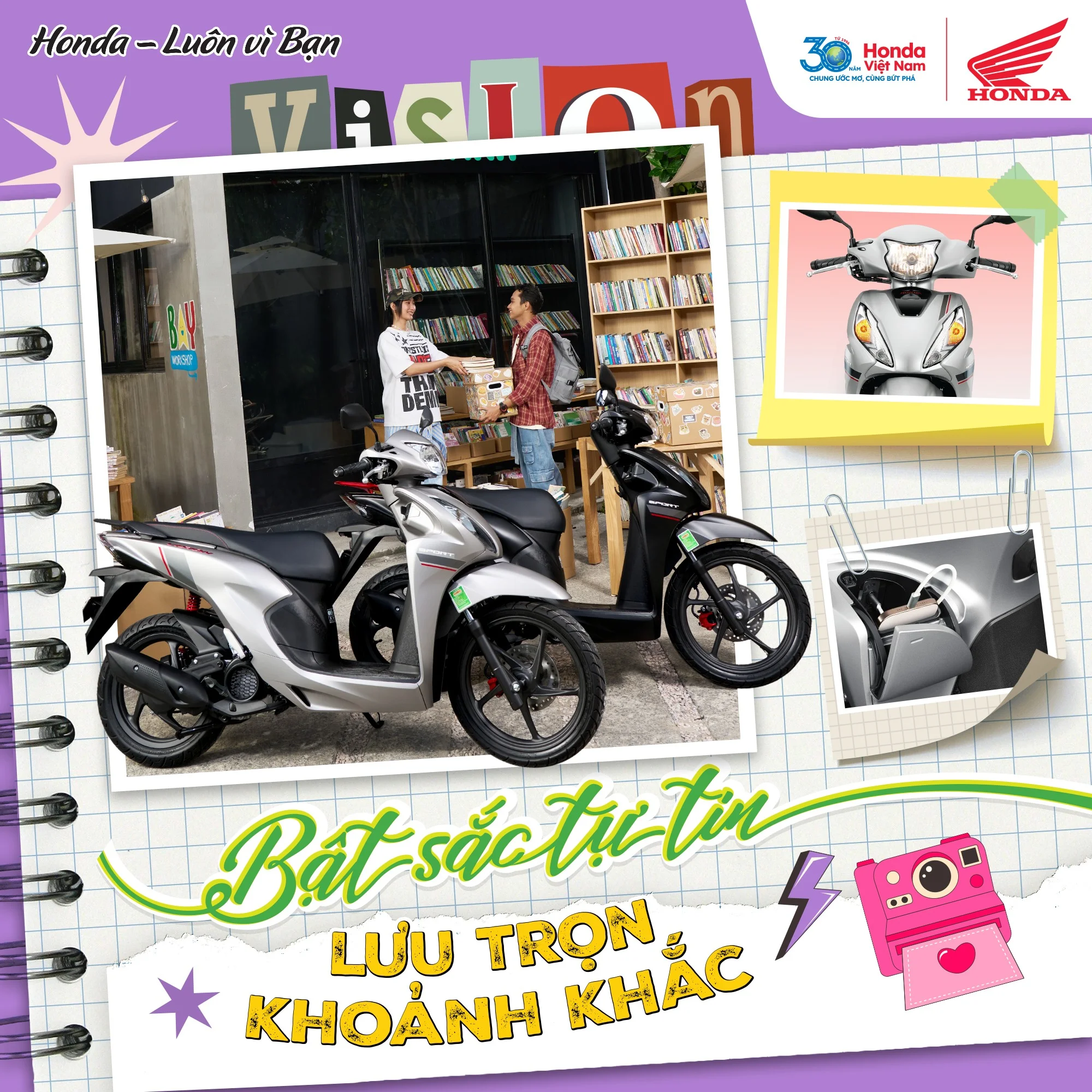 Honda VISION: Bật Sắc Tự Tin, Lưu Trọn Khoảnh Khắc Phiêu Lưu