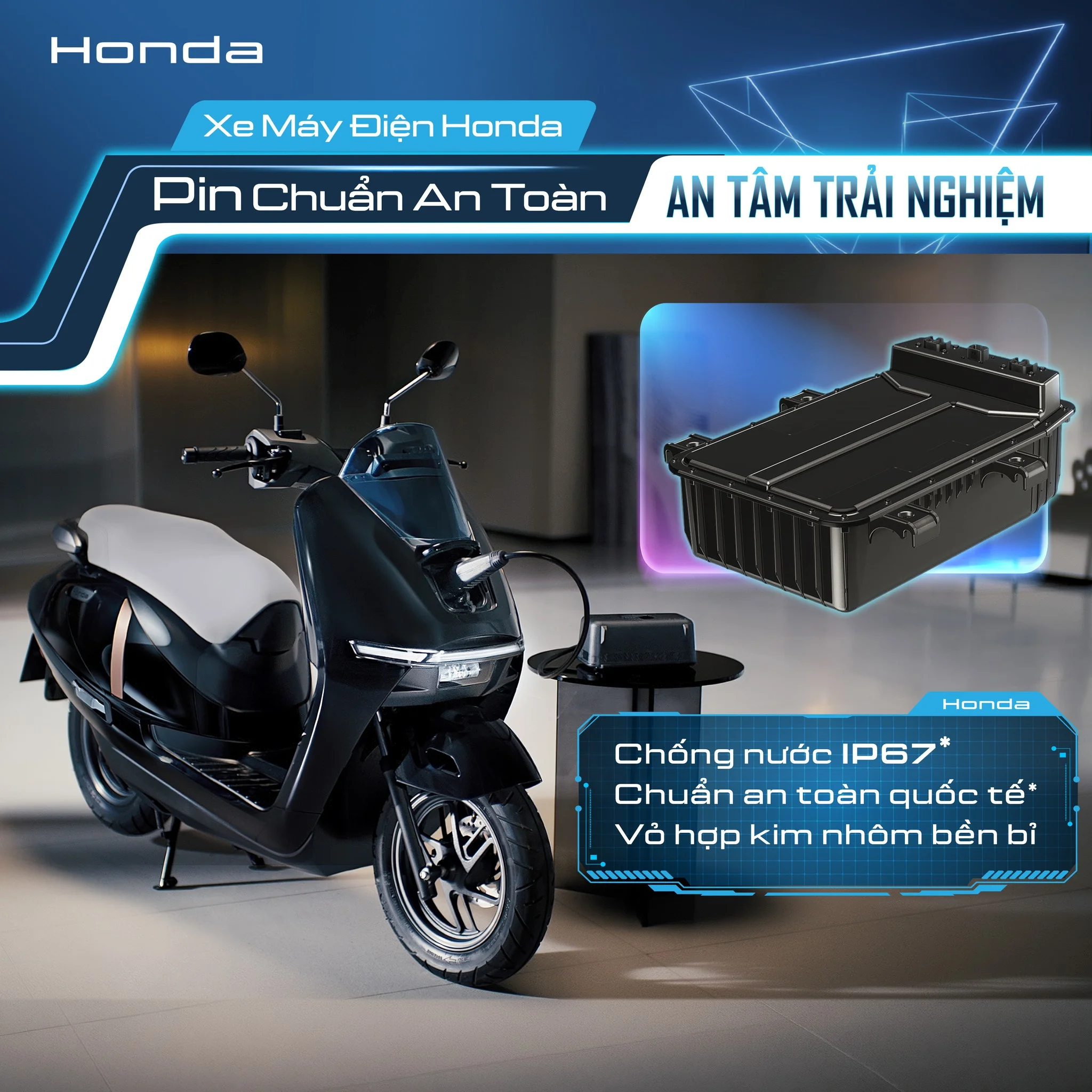 Pin Xe Máy Điện Honda: Chuẩn An Toàn, An Tâm Mọi Hành Trình