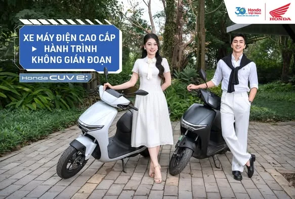 Honda CUV e: Xe máy điện cao cấp - Hành trình liền mạch Honda CUV e: Xe máy điện cao cấp - Hành trình liền mạch